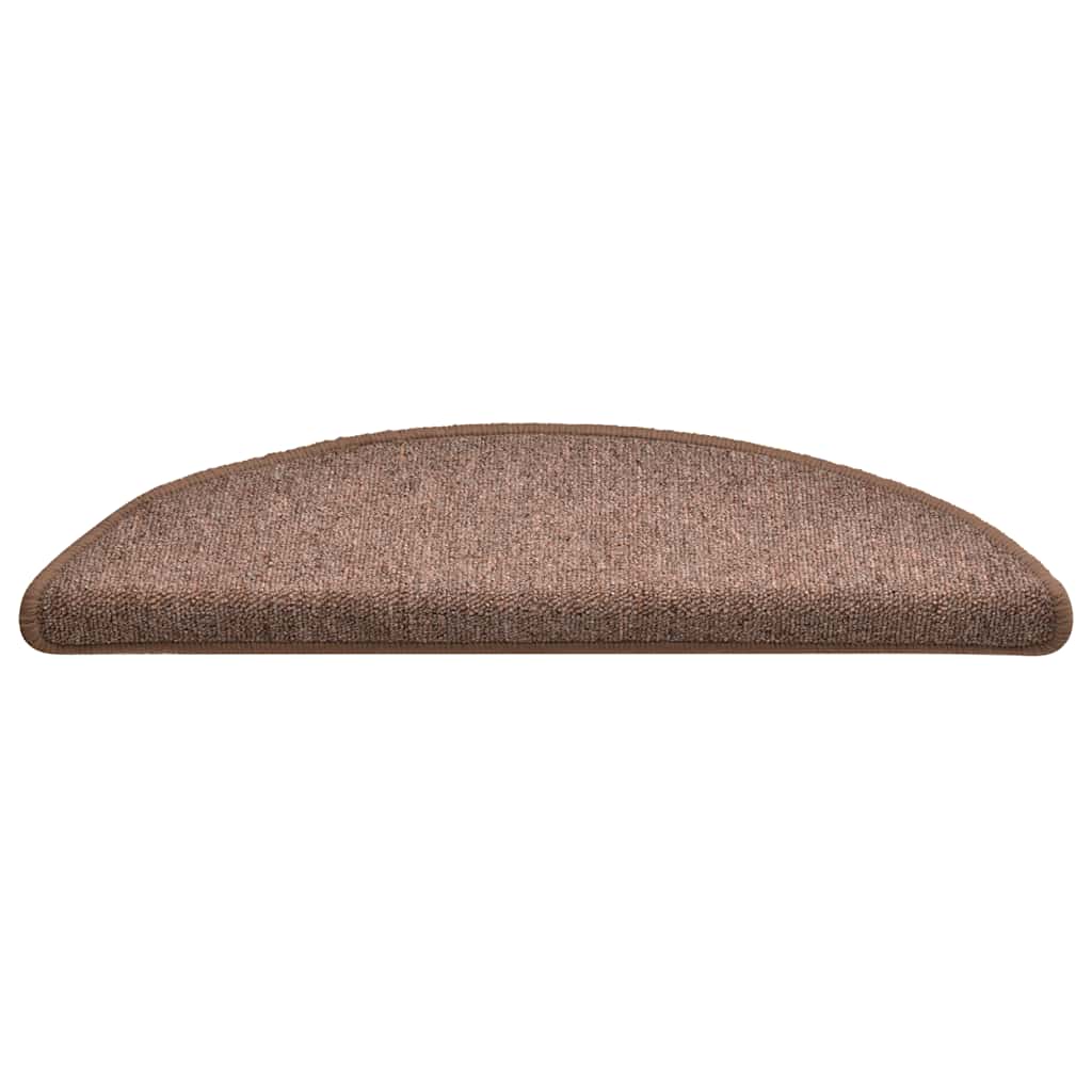 Marches d'escalier 30 pcs 56x17x3 cm Marron Semi-circulaire