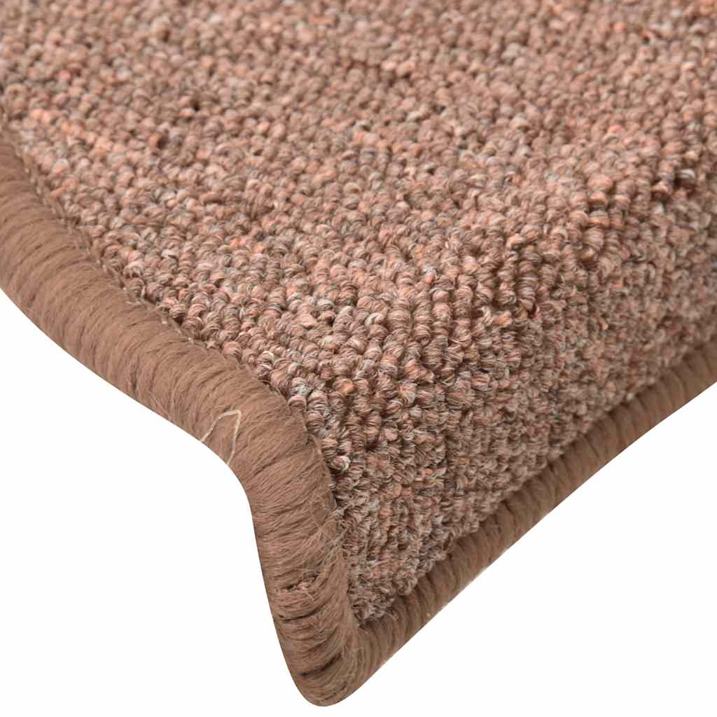 Marches d'escalier 30 pcs 56x17x3 cm Marron Semi-circulaire