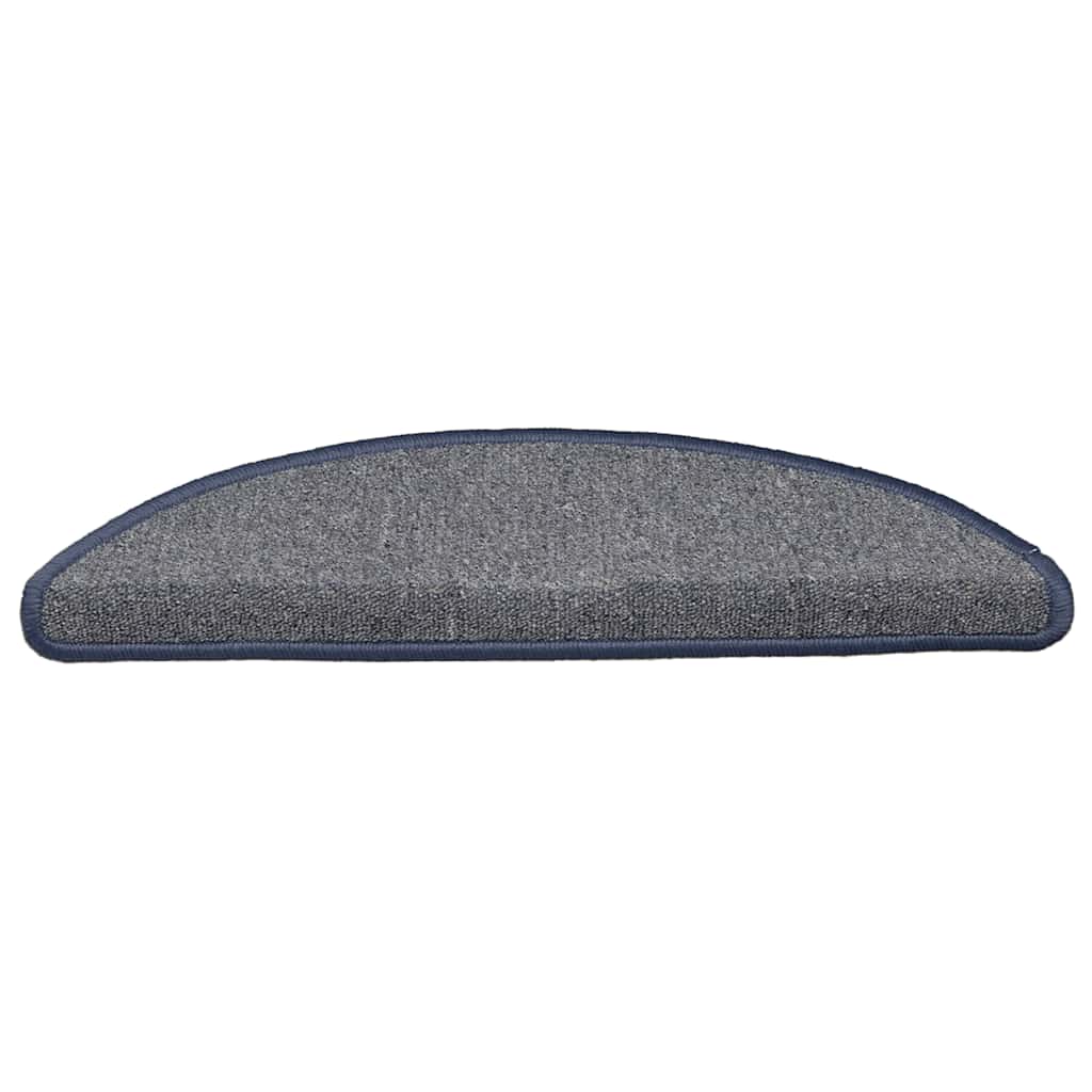 Tapis de marche 30 pces 56x17x3 cm Gris clair et bleu semi-circulaire