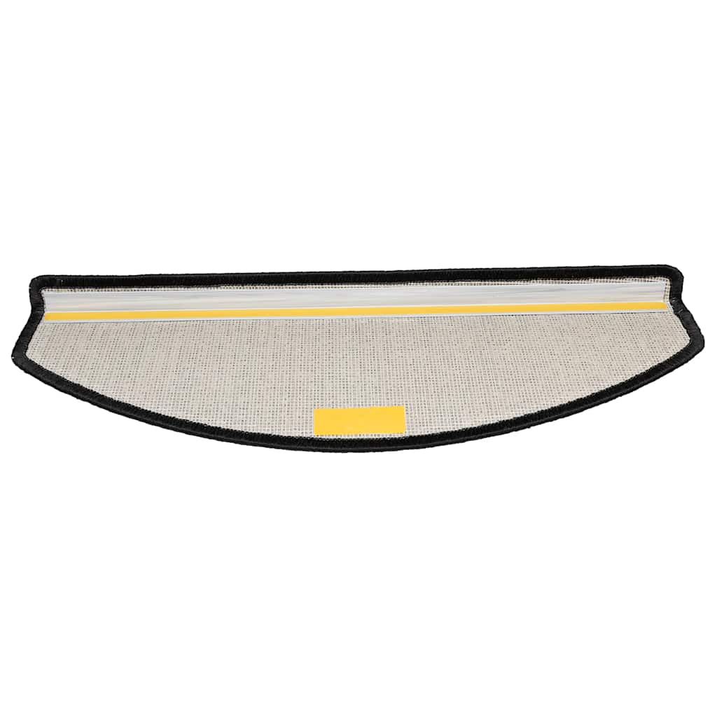 Tapis de marche d'escalier 30 pces 65x24x4 cm Anthracite Demi-rond Grand