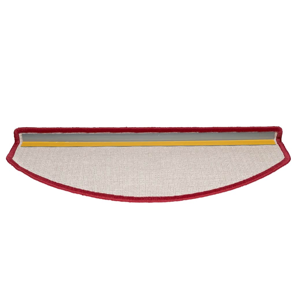 Stufenmatten 30 Stk. 65x24x4 cm Rot Halbrund Groß