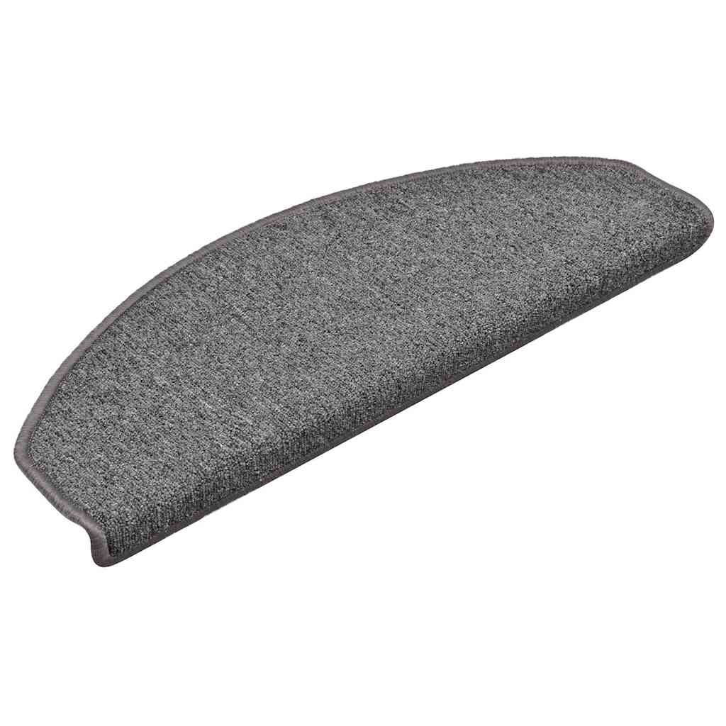 Stair Mats 30 pcs. 65x24x4 cm Dark Grey Semi-Circular Large