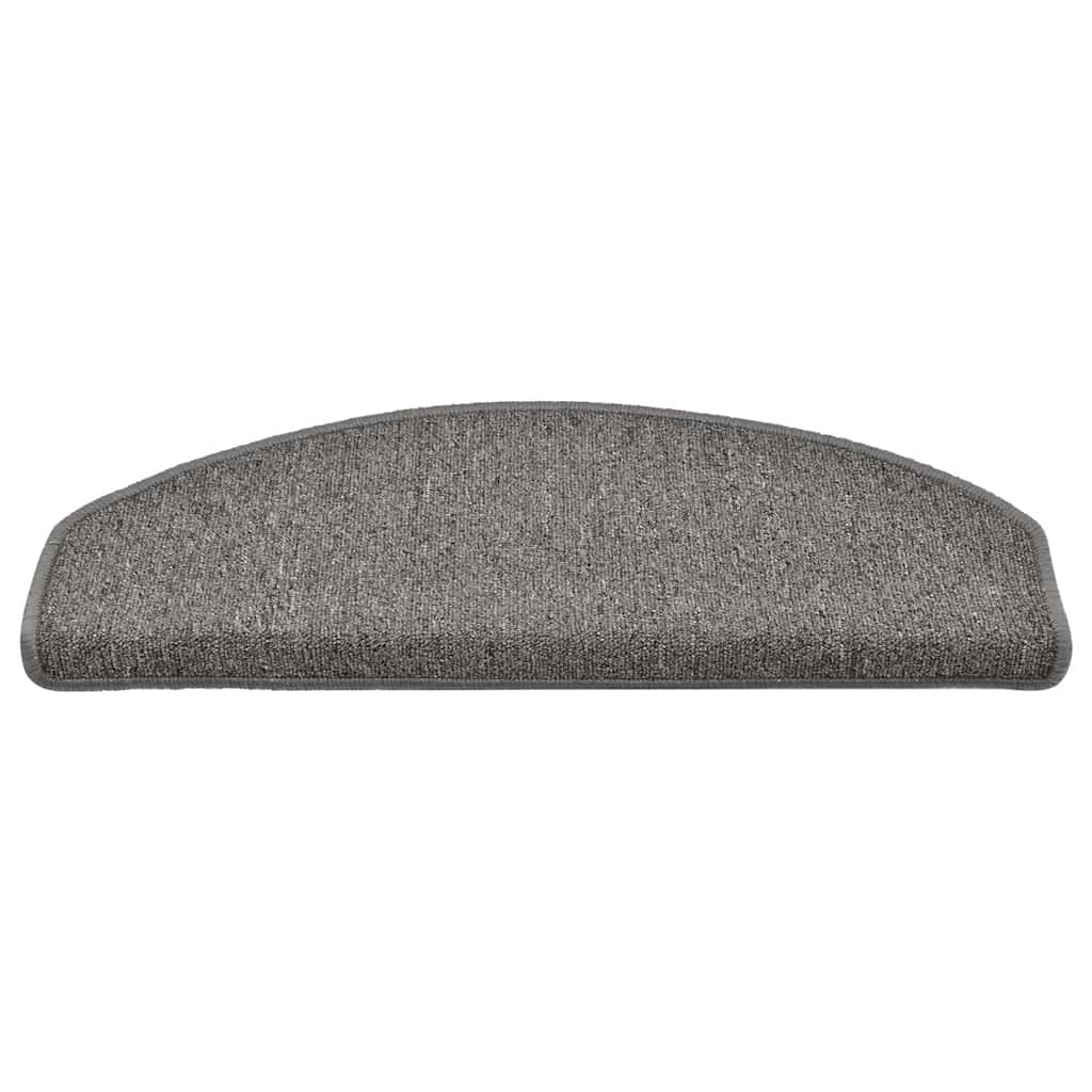 Stair Mats 30 pcs. 65x24x4 cm Dark Grey Semi-Circular Large