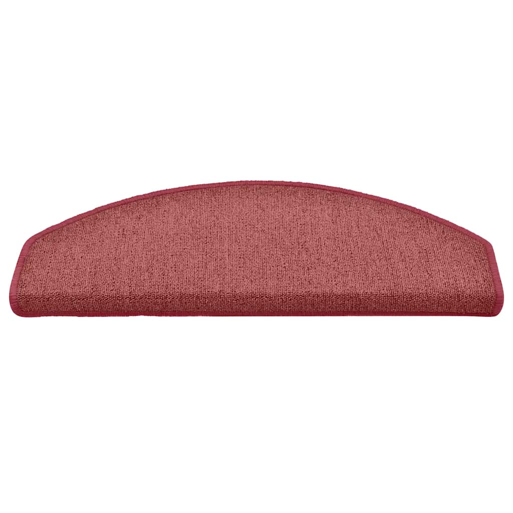 Stair Mats 30 pcs. 65x24x4 cm Bordeaux Half-Round Large