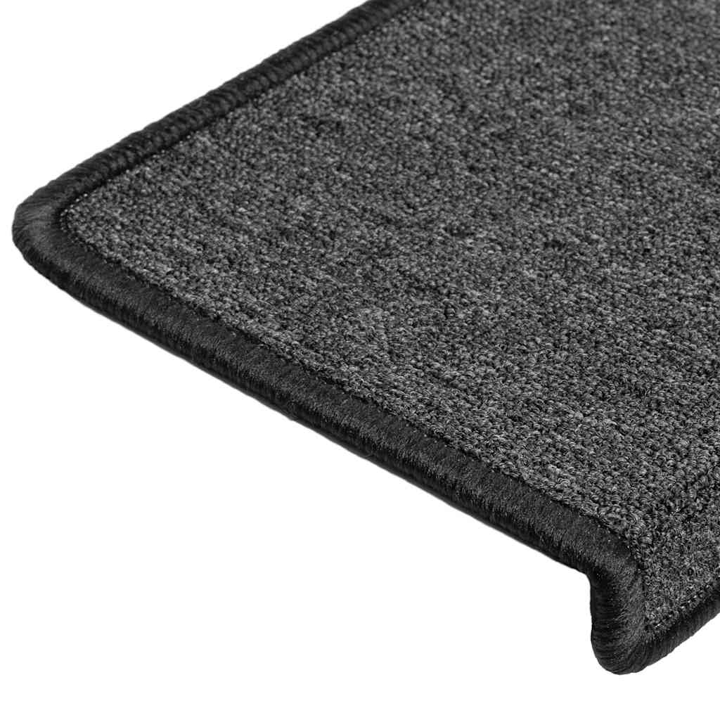 Marches d'escalier 30 pcs 65x21x4 cm anthracite Bord rectangulaire