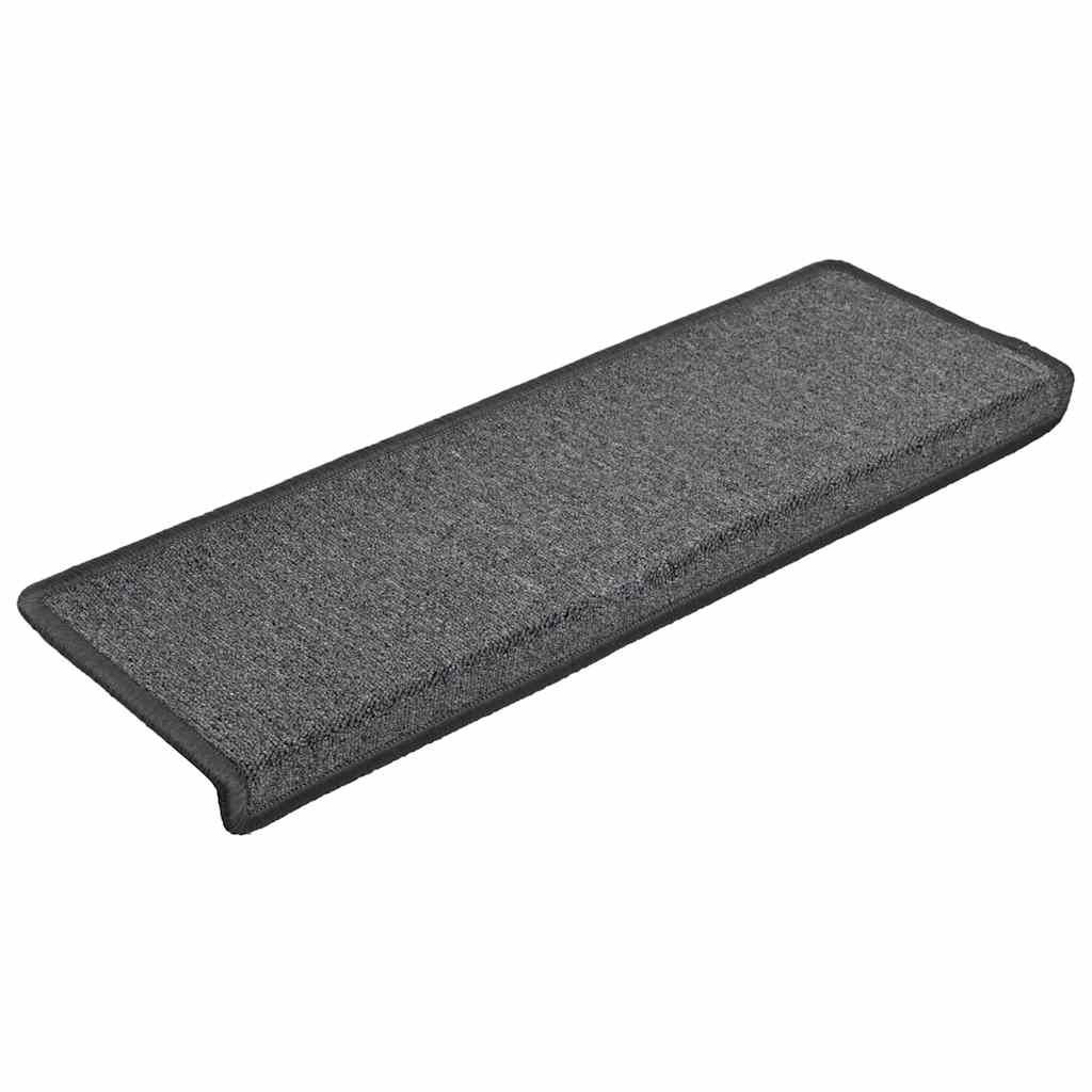 Stair Mats 30 pcs. 65x21x4 cm Dark Grey Rectangular Edge