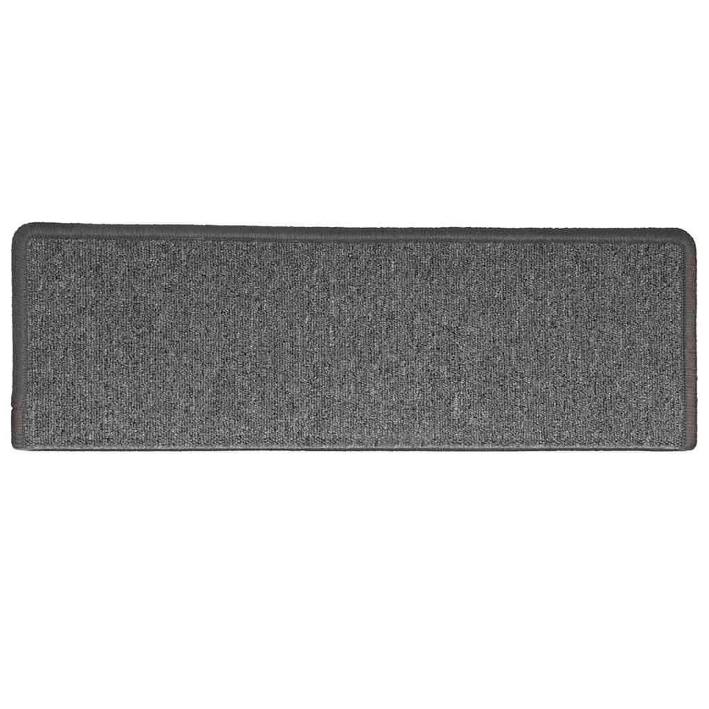 Stair Mats 30 pcs. 65x21x4 cm Dark Grey Rectangular Edge