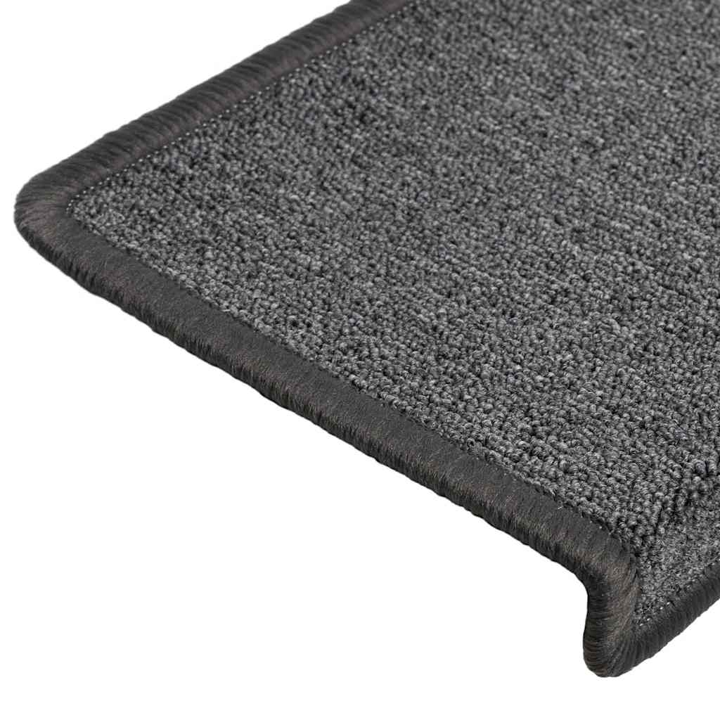 Stair Mats 30 pcs. 65x21x4 cm Dark Grey Rectangular Edge