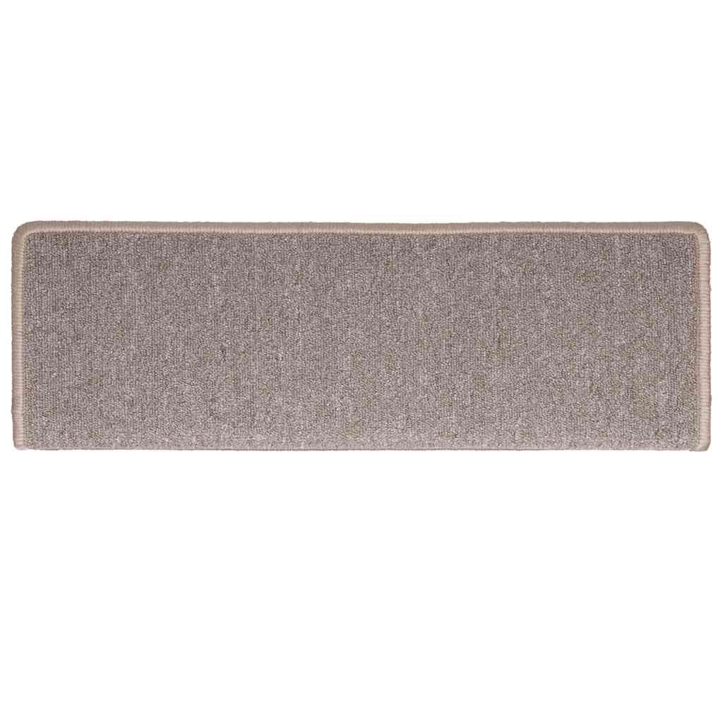 Stair Mats 30 pcs. 65x21x4 cm Light Brown Rectangular Edge
