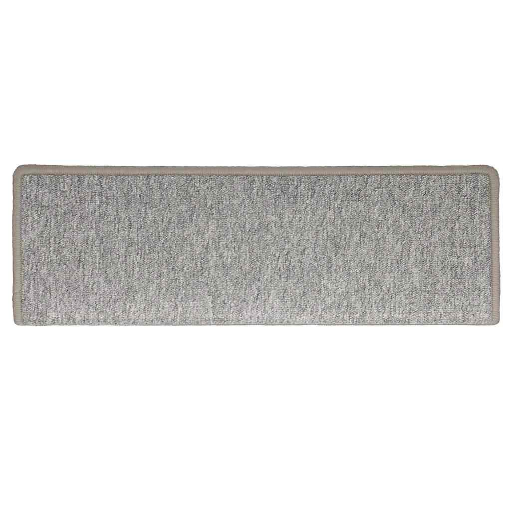 Marches d'escalier 30 pcs 65x21x4 cm Gris clair Bord rectangulaire