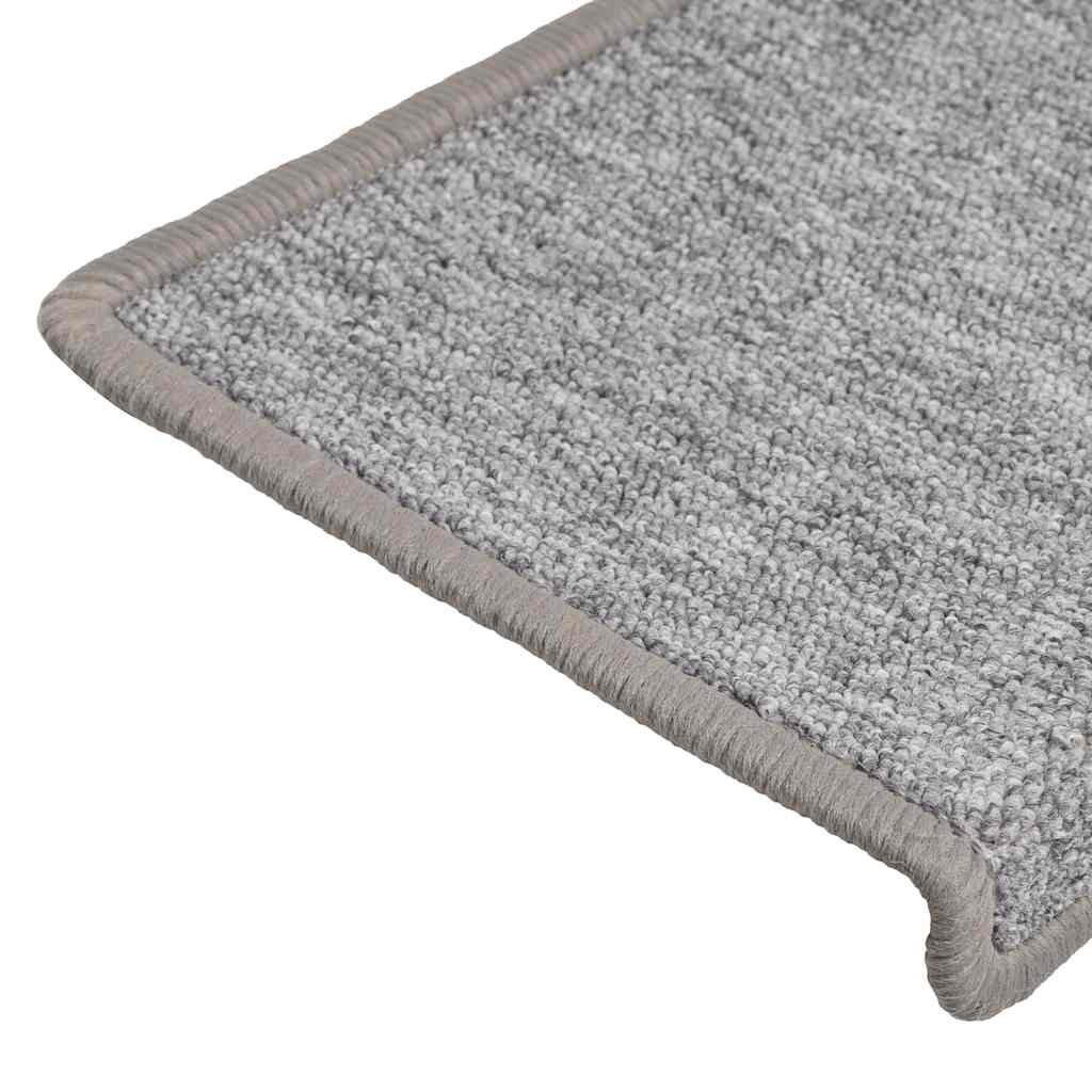 Marches d'escalier 30 pcs 65x21x4 cm Gris clair Bord rectangulaire