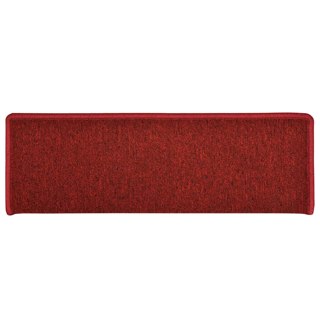 Stufenmatten 30 Stk. 65x21x4 cm Rot Rechteckiger Rand