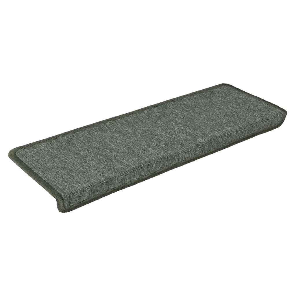 Stair Mats 30 pcs. 65x21x4 cm Dark Green Rectangular Edge