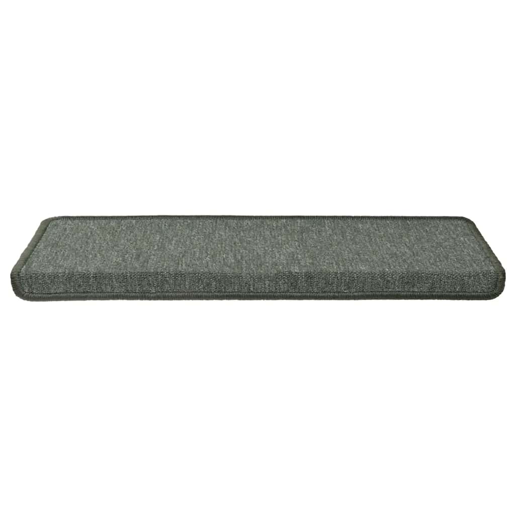 Stair Mats 30 pcs. 65x21x4 cm Dark Green Rectangular Edge