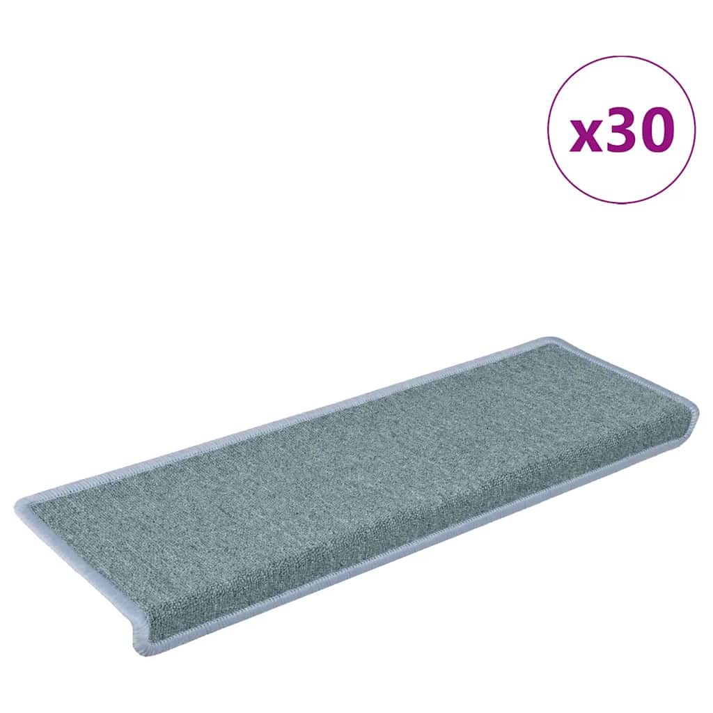 Stufenmatten 30 Stk. 65x21x4 cm Seeblau Rechteckiger Rand