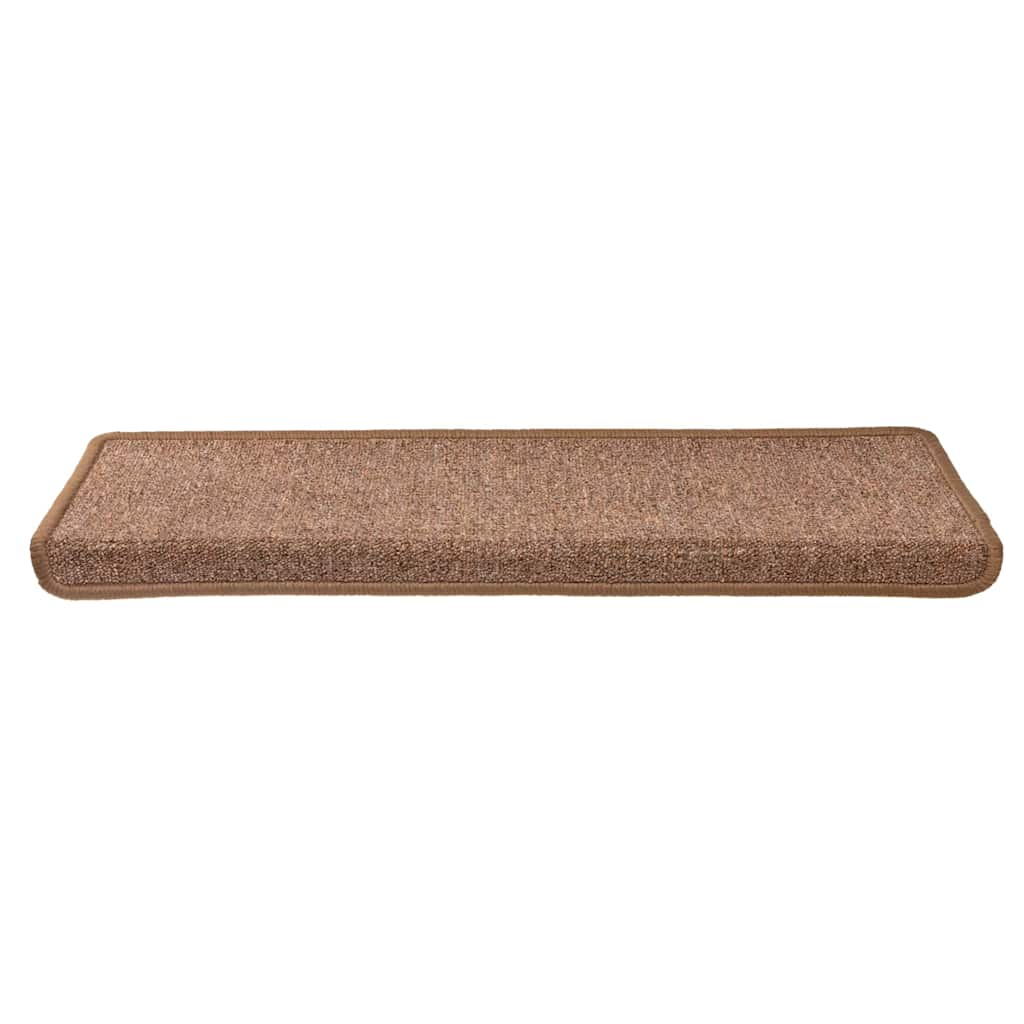 Marches d'escalier 30 pièces 65x21x4 cm Marron Bord rectangulaire