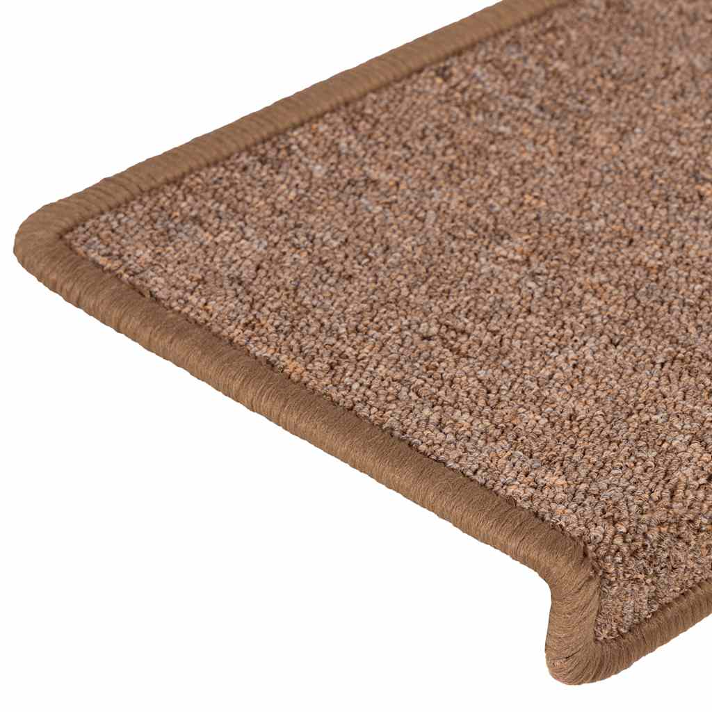 Marches d'escalier 30 pièces 65x21x4 cm Marron Bord rectangulaire