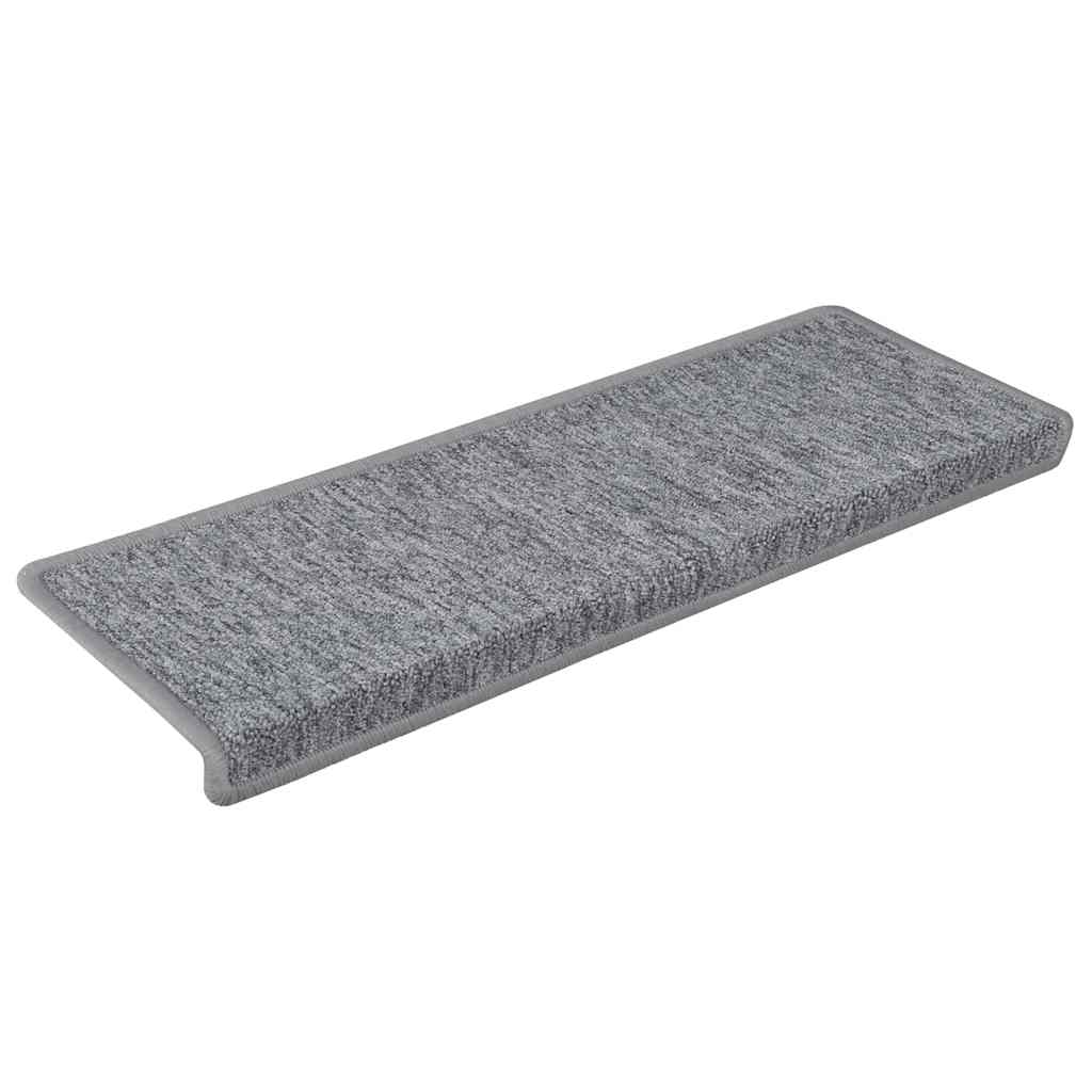 Tapis de marchettes 30 pces 65x21x4 cm Gris clair Bord rectangulaire