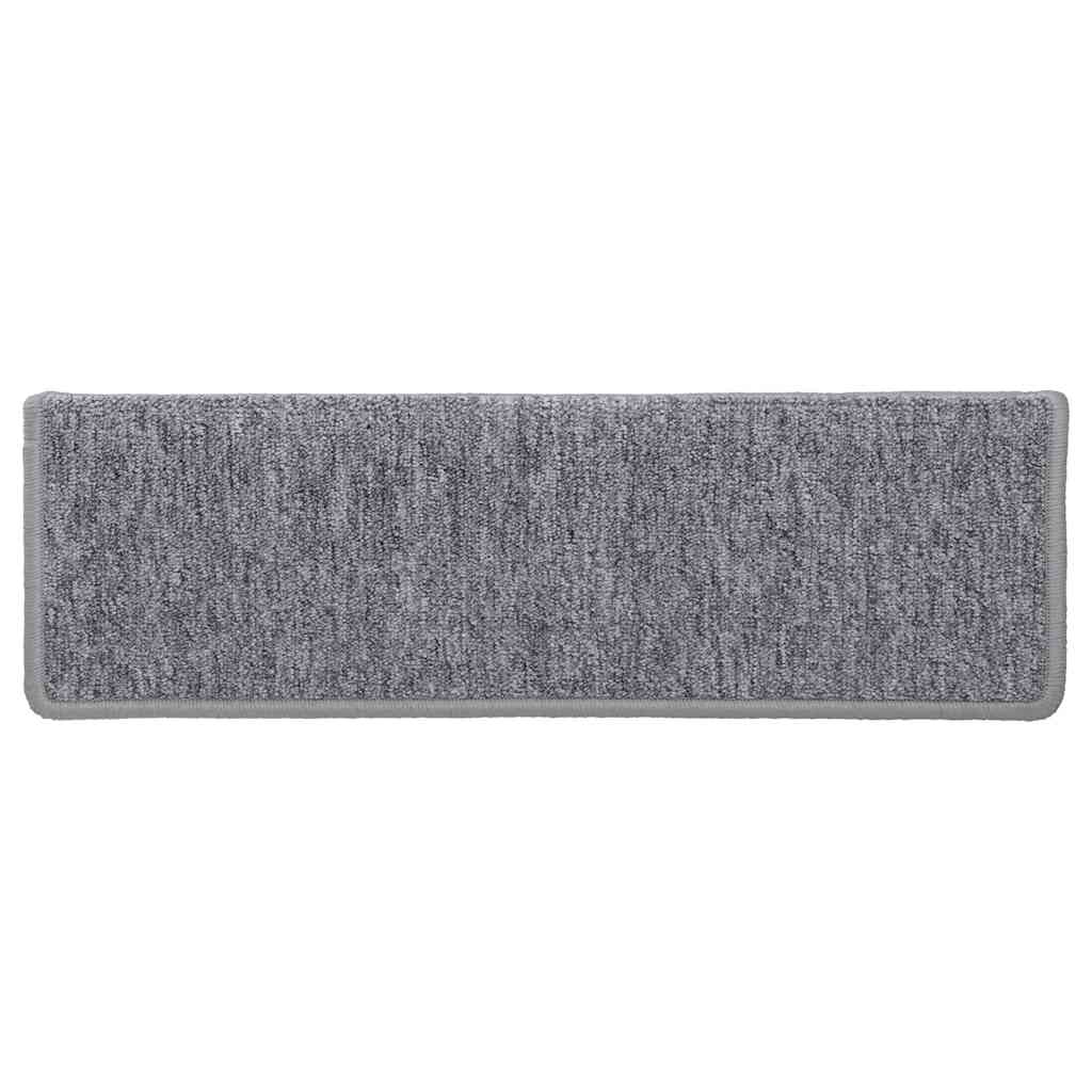 Tapis de marchettes 30 pces 65x21x4 cm Gris clair Bord rectangulaire