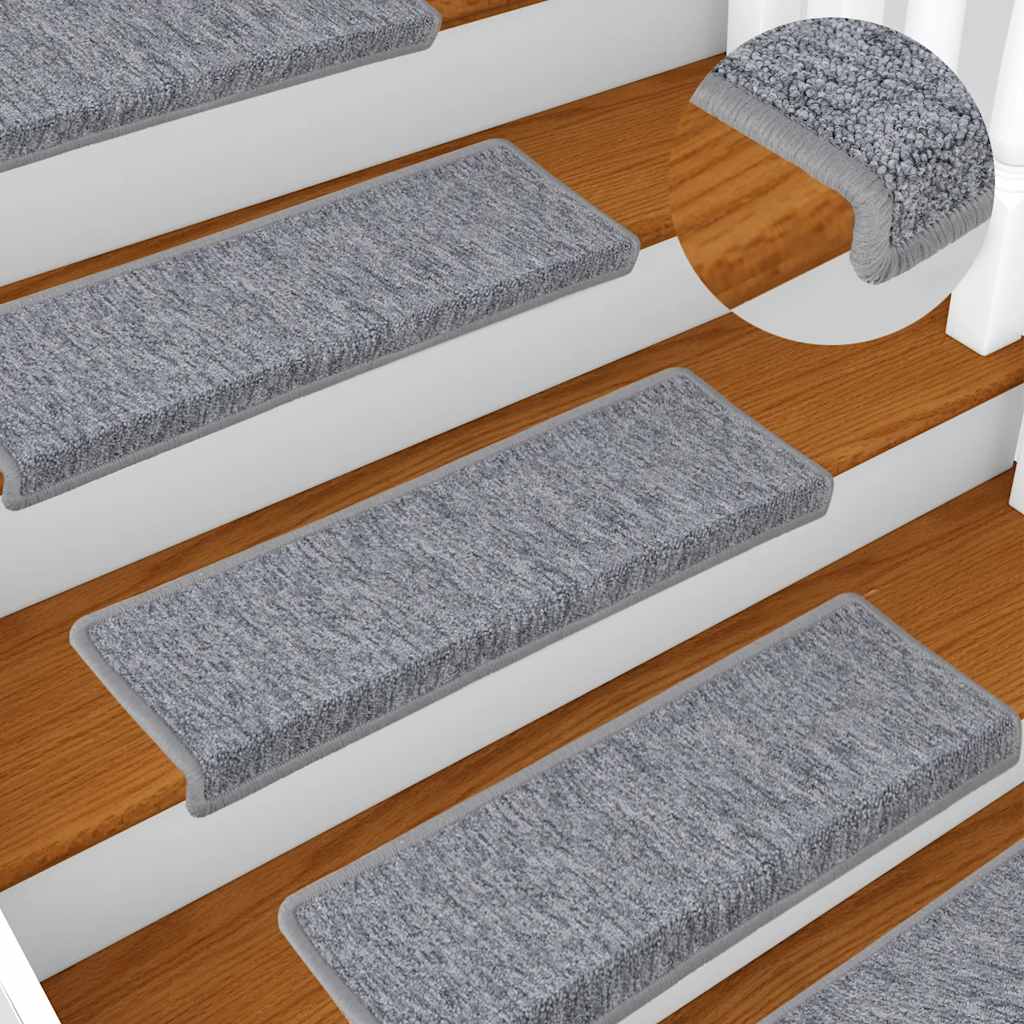 Tapis de marchettes 30 pces 65x21x4 cm Gris clair Bord rectangulaire
