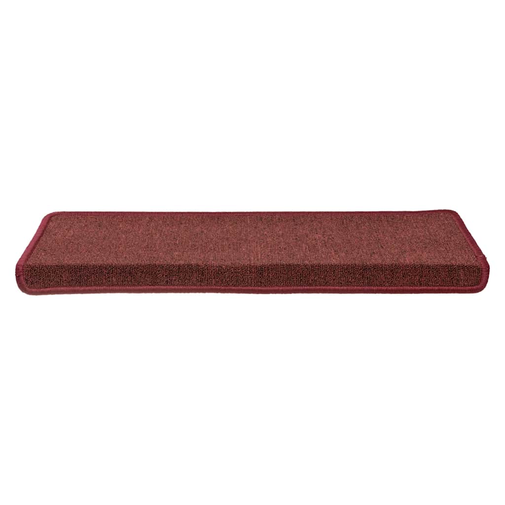 Tapis de marchettes 30 pces 65x21x4 cm Bordeaux Bord droit