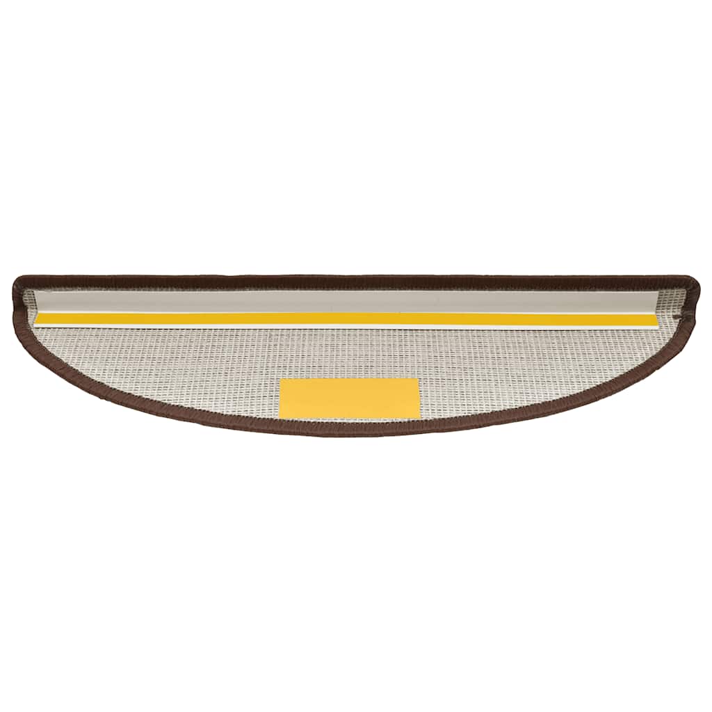 Tapis de marche 20 pcs 56x17x3 cm Marron café semi-circulaire