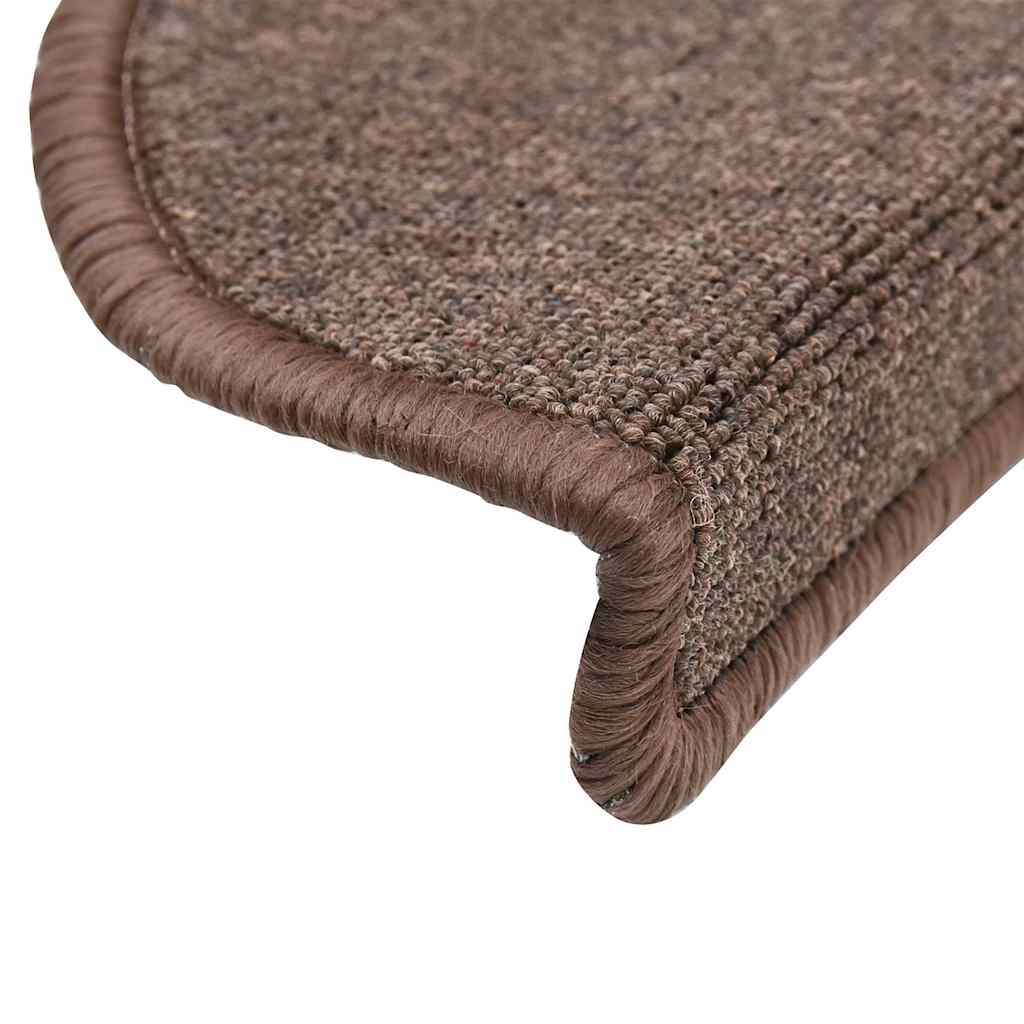 Tapis de marche 20 pcs 56x17x3 cm Marron café semi-circulaire