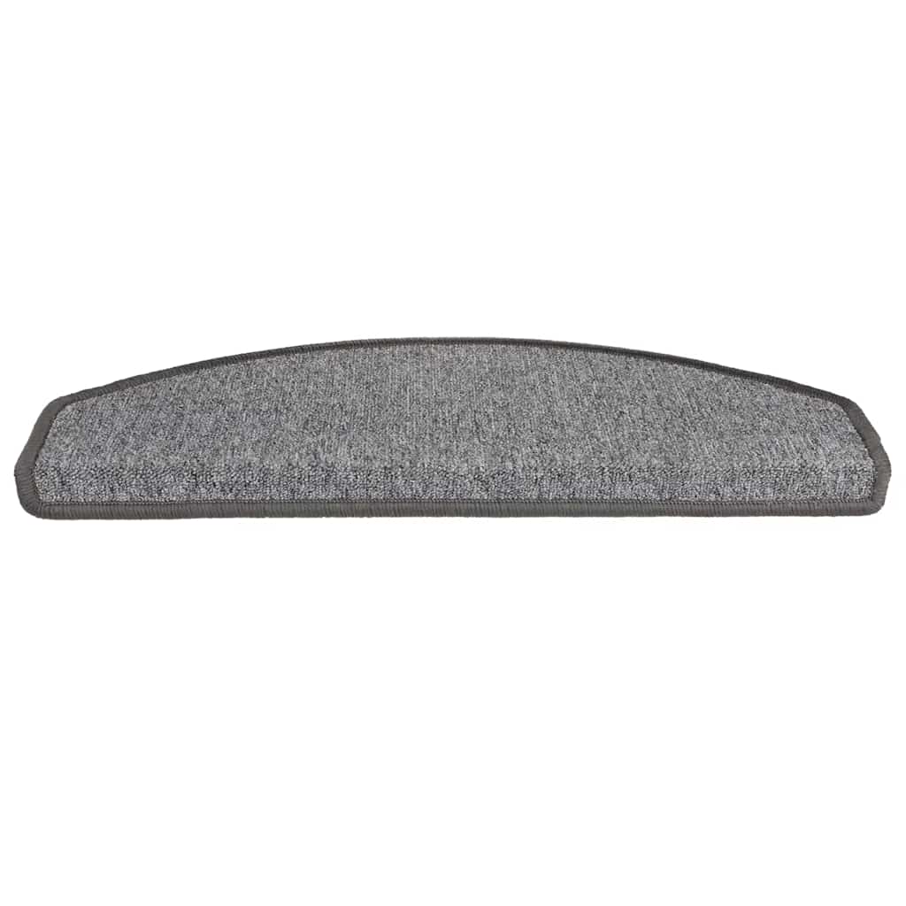 Marches de protection pour escalier 20 pièces 65x24x4 cm Gris foncé Semi-circulaire Grand