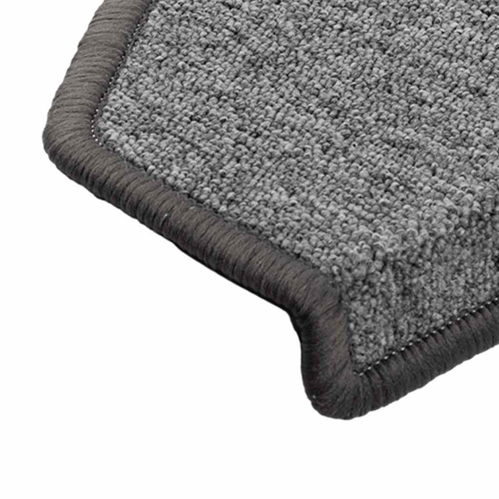 Marches de protection pour escalier 20 pièces 65x24x4 cm Gris foncé Semi-circulaire Grand