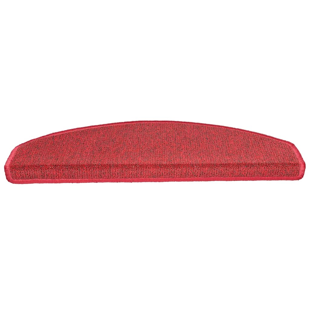 Stair Mats 20 pcs. 65x24x4 cm Red Semi-Circular Large