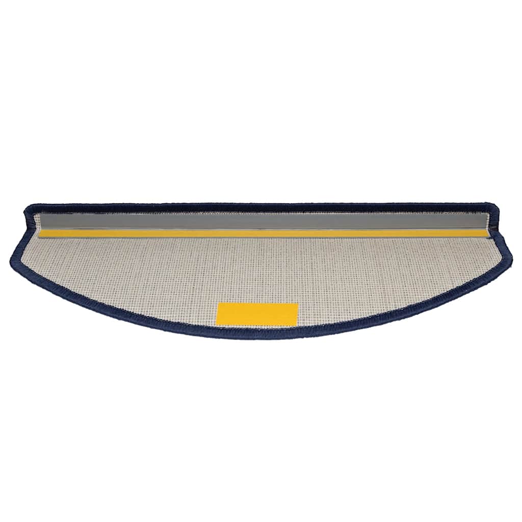 Tapis de marches 20 pces 65x24x4 cm Bleu Demi-rond Grand