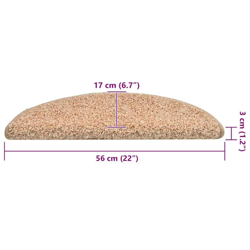 Tapis de marchettes 30 pces 56x17x3 cm Or Semi-rond