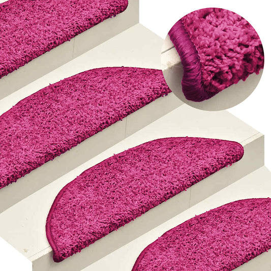 Stufenmatten 30 Stk. 56x17x3 cm Rosa Halbrund