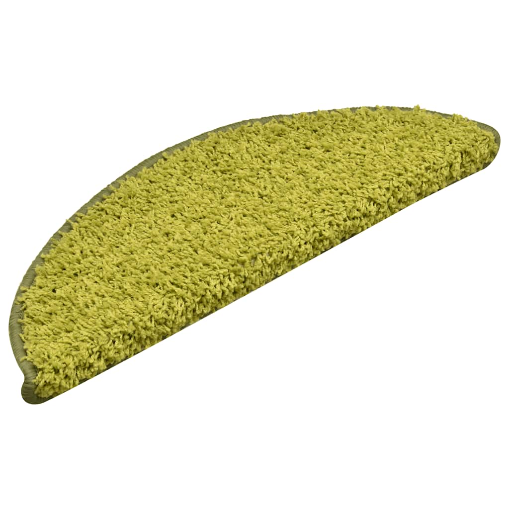 Tapis de marche 30 pces 56x17x3 cm Vert Semi-rond