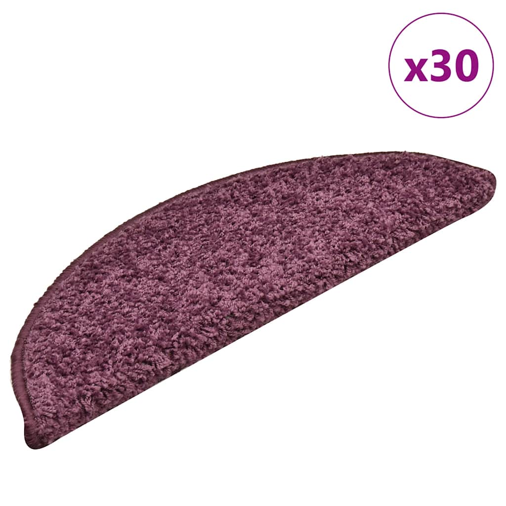 Tapis de marche 30 pcs 56x17x3 cm Violet foncé Demi-lune