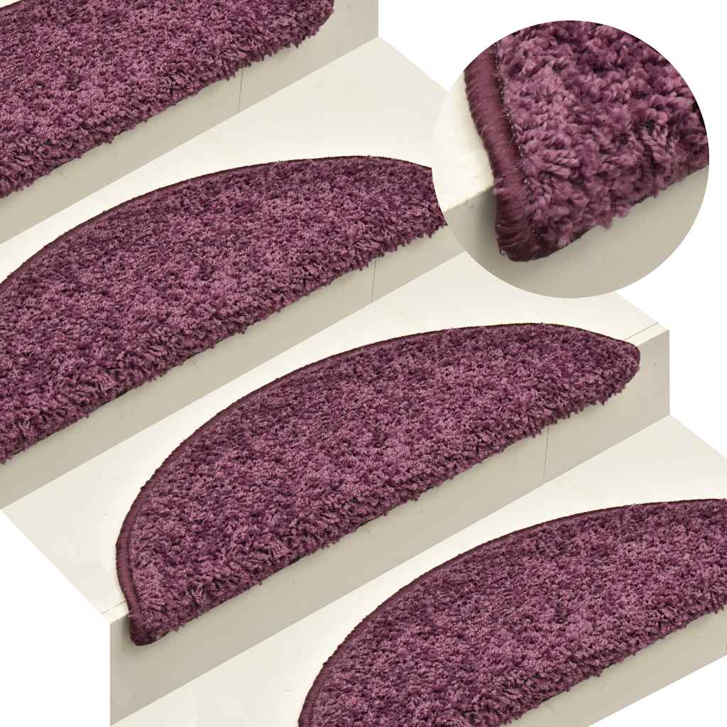 Tapis de marche 30 pcs 56x17x3 cm Violet foncé Demi-lune