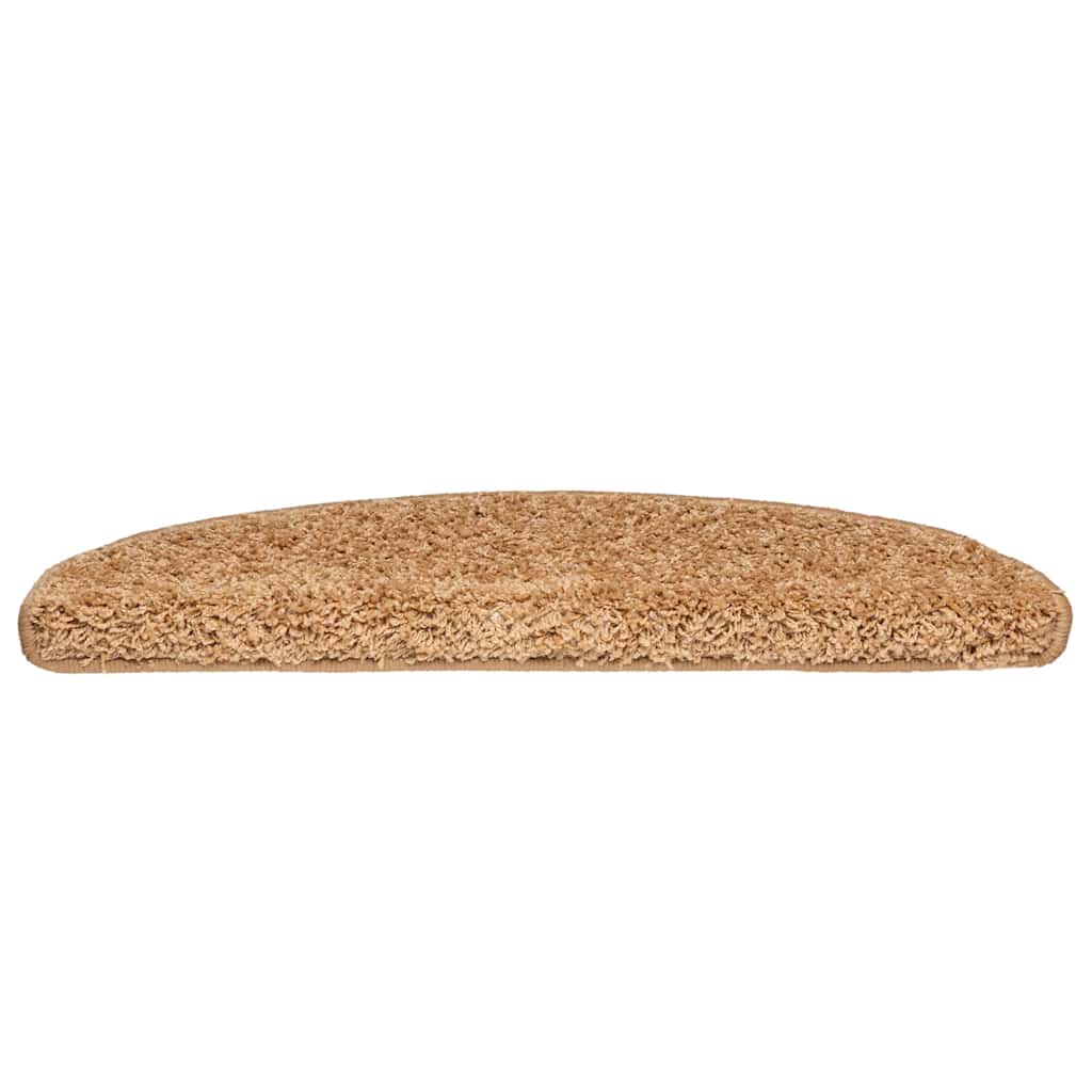 Marches d'escalier 30 pcs 65x21x4 cm Beige Semi-Rond Grand