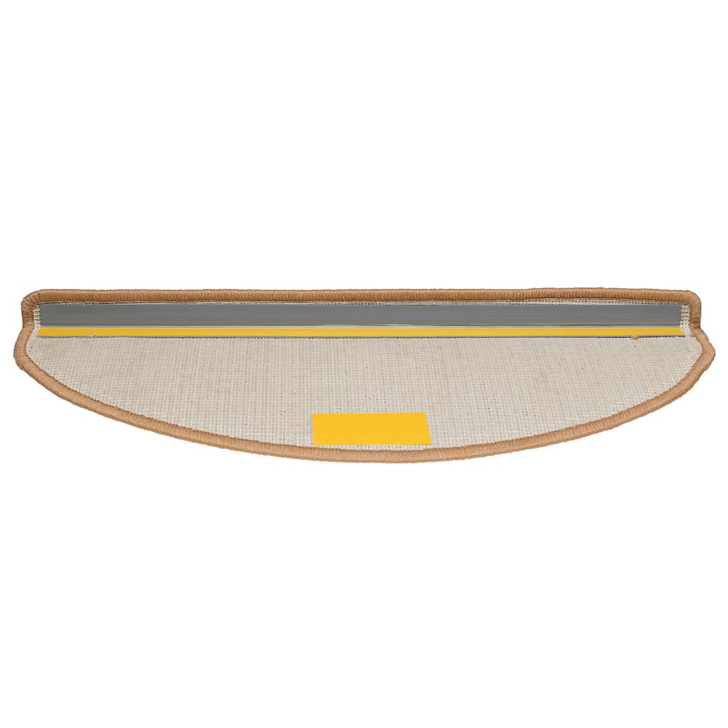 Marches d'escalier 30 pcs 65x21x4 cm Beige Semi-Rond Grand