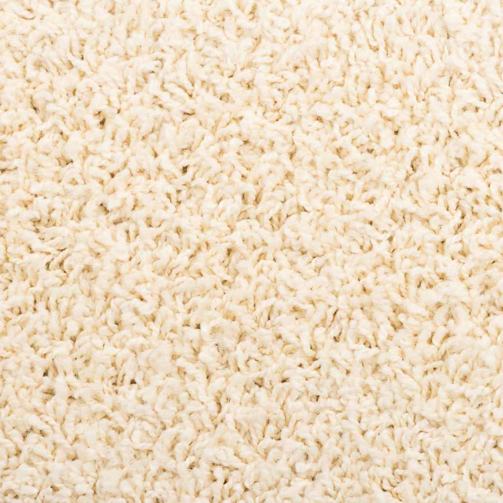 Tapis de marche d'escalier 30 pces 65x21x4 cm Crème Semi-rond Grand