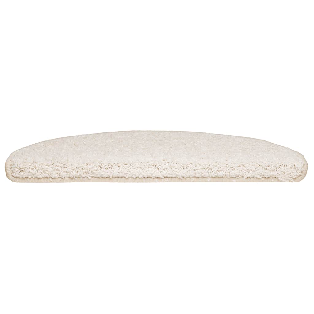 Marches d'escalier 30 pcs 65x21x4 cm Blanc Demi-rond Grand