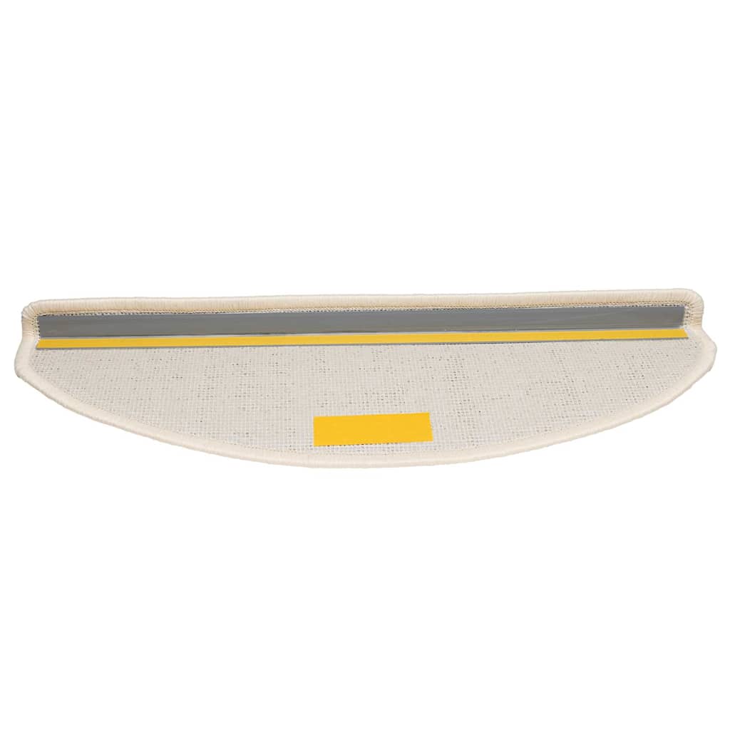 Marches d'escalier 30 pcs 65x21x4 cm Blanc Demi-rond Grand