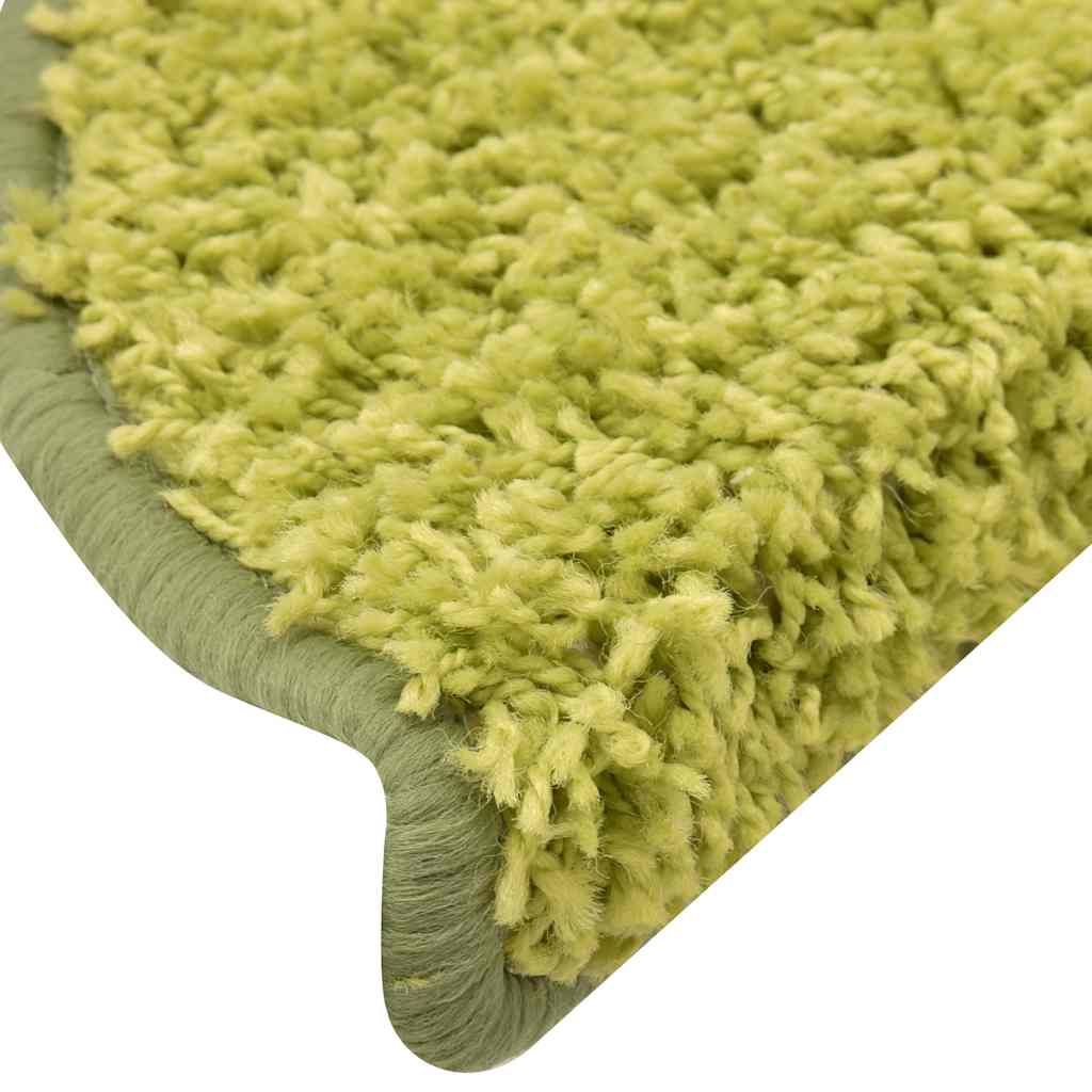 Stair Mats 30 pcs. 65x21x4 cm Green Half Round Large