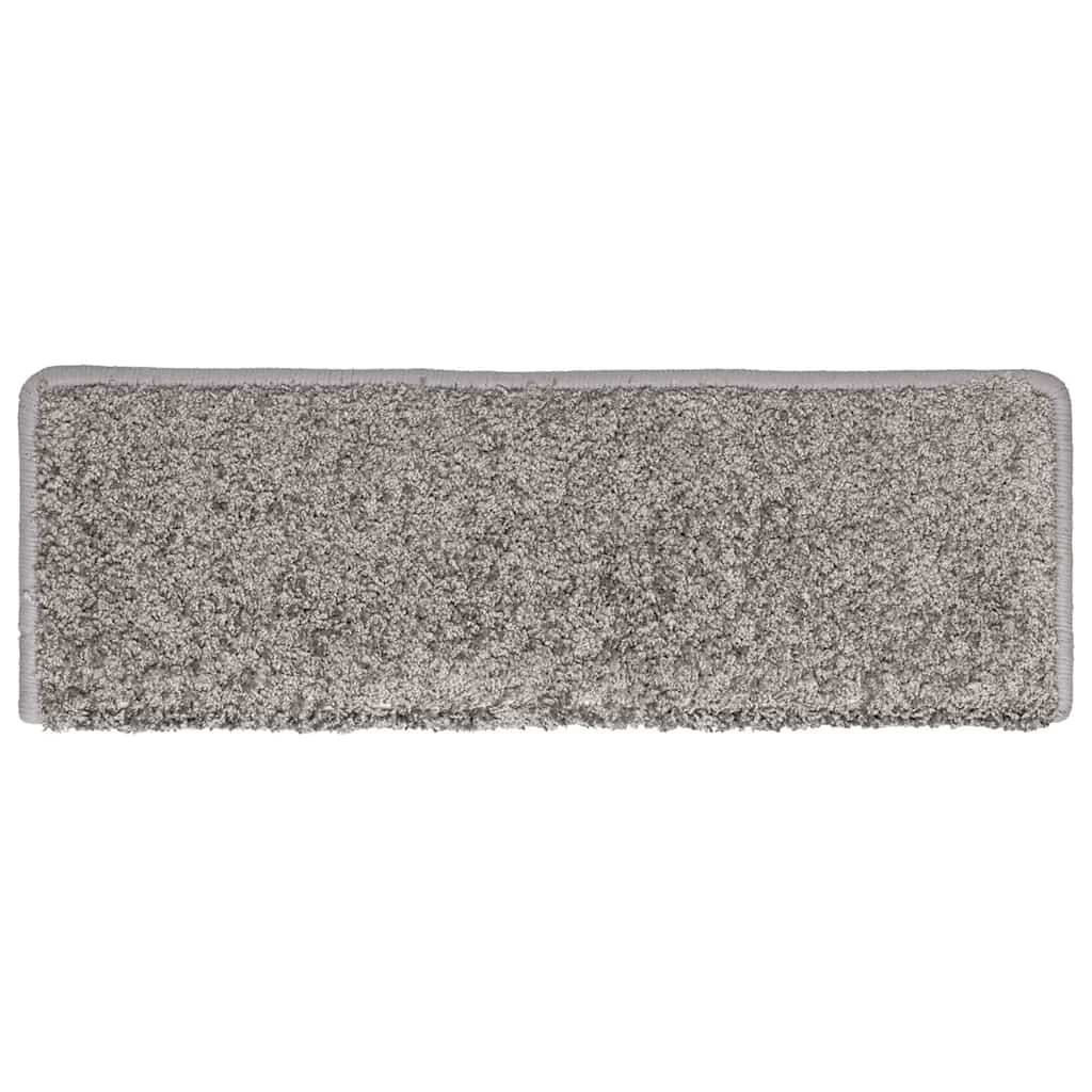 Stair Mats 30 pcs. 65x21x4 cm Grey Rectangular Edge