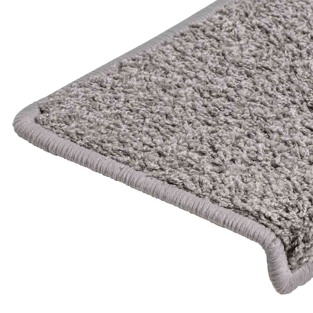 Stair Mats 30 pcs. 65x21x4 cm Grey Rectangular Edge