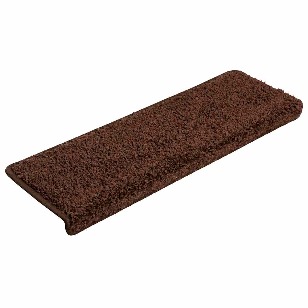 Stair Mats 30 pcs. 65x21x4 cm Brown Rectangular Edge