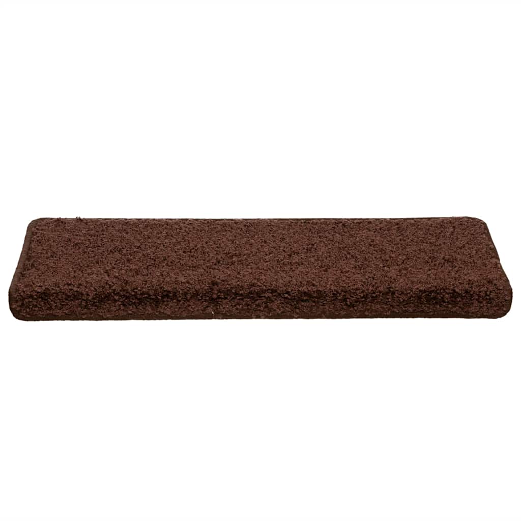 Stair Mats 30 pcs. 65x21x4 cm Brown Rectangular Edge