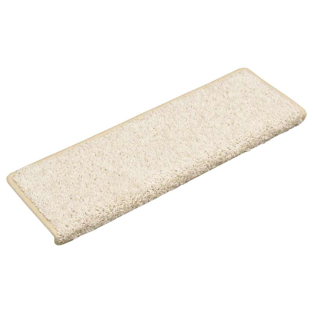 Stair Mats 30 pcs. 65x21x4 cm White Rectangular Edge