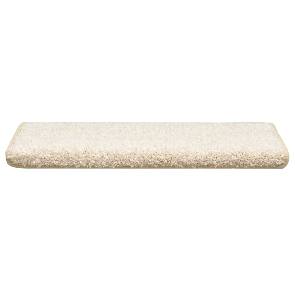Stair Mats 30 pcs. 65x21x4 cm White Rectangular Edge