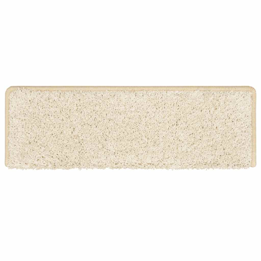 Stair Mats 30 pcs. 65x21x4 cm White Rectangular Edge