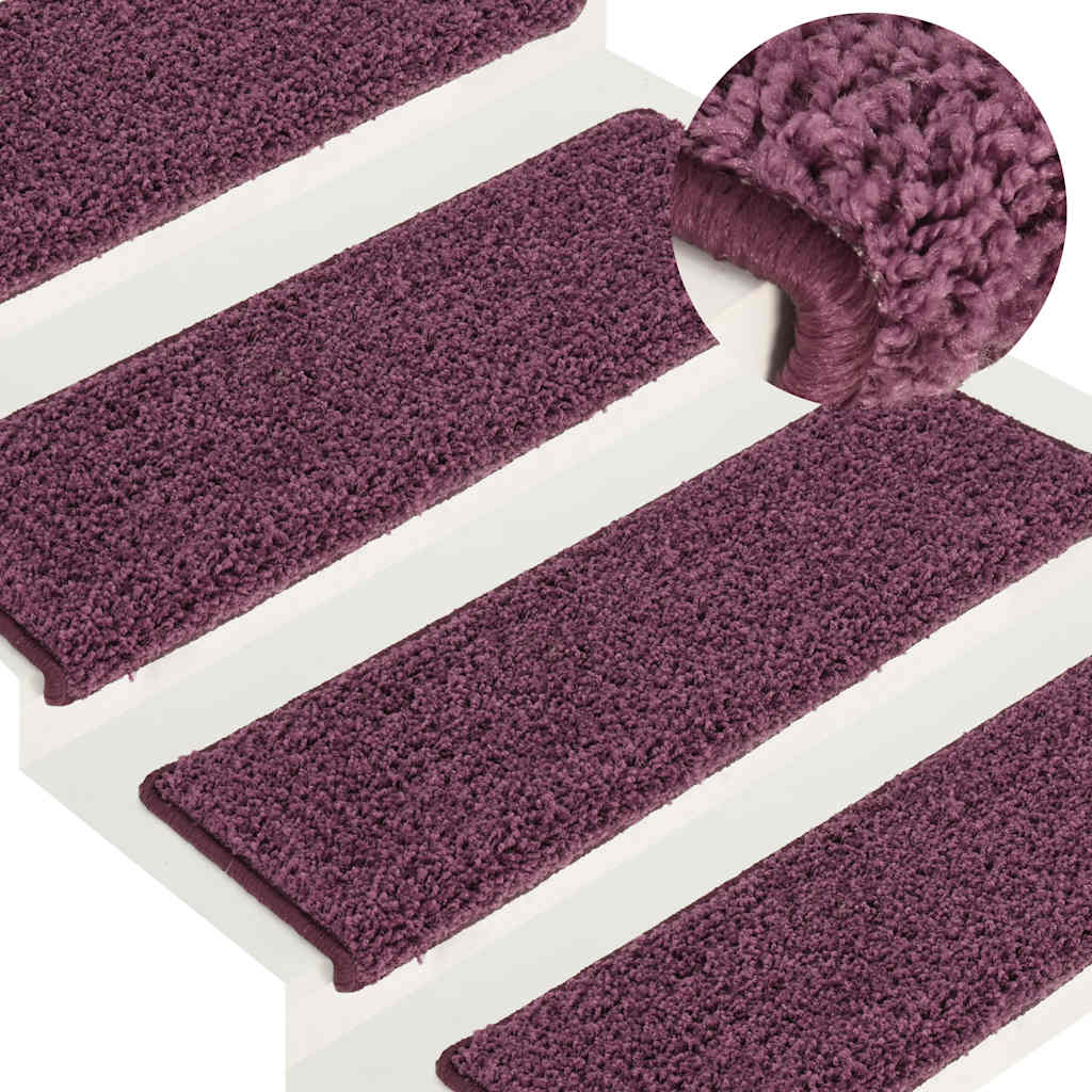 Tapis de marche 30 pcs 65x21x4 cm Violet foncé Bord rectangulaire